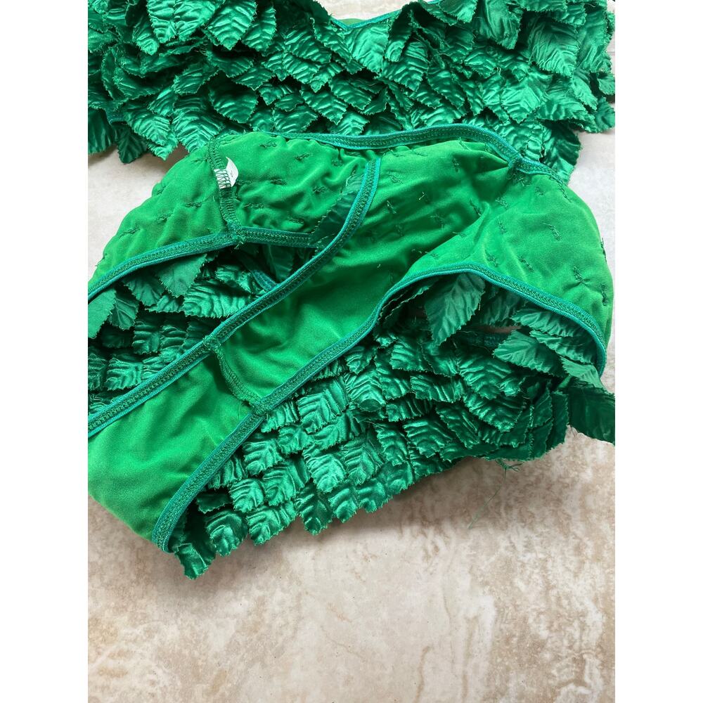 Leg Avenue Costume Size S Poison 3 Piece Green Ivy Adult Top Panty Sleeves - Picture 8 of 11